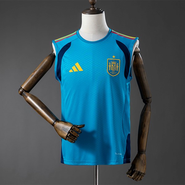 Tailandia Camiseta España Training Sin Mangas 2026 Azul Tailandia Camiseta España Training Sin Mangas 2026 Azul